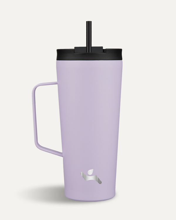 Konokyo Sleek Tapered Insulated Straw Tumbler with Handle
